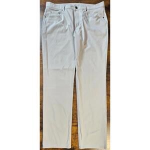 Genteal Comfort Flex 5-Pocket Mens 38x34 Light Gray 100% Polyester